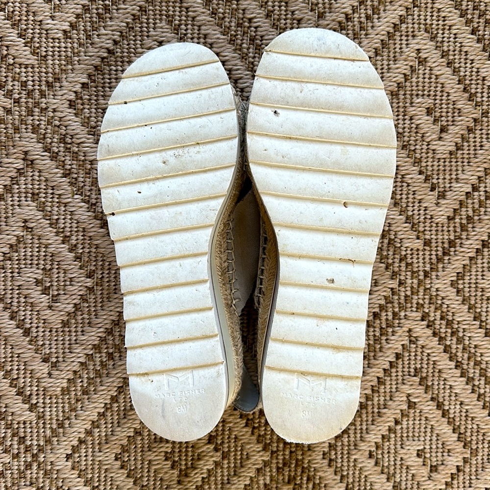 Marc Fisher Glenna Suede Espadrille Wedges - Size 8.5 - Picture 5 of 5